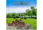 diya from cow dung