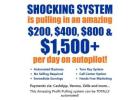 Automatic Cash Profits Daily - $200, $400, $800, $1500 + Per Sale on Autopilot!!!