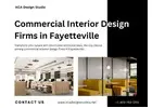 Best Commercial Interior Design Firms in Fayetteville